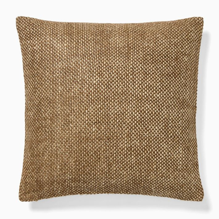 Two Tone Chunky Linen Pillow Cover | West Elm (US)
