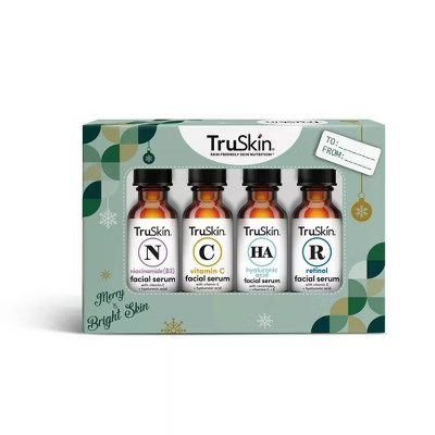 TruSkin Holiday Facial Serum Skincare Gift Set - 0.4 fl oz/4ct | Target