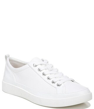 VionicWinny Leather Embossed Detail Lace-Up Sneakers | Dillards