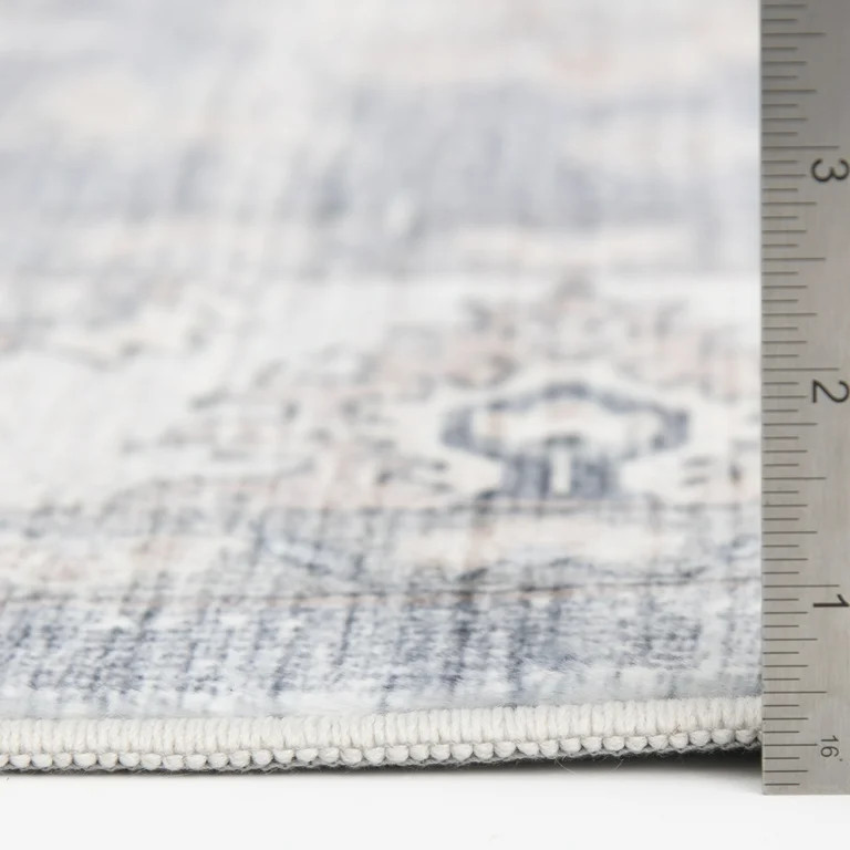 Better Homes & Gardens Blue Persian Machine Washable Faux Fur Indoor Area Rug, 5'x7' | Walmart (US)