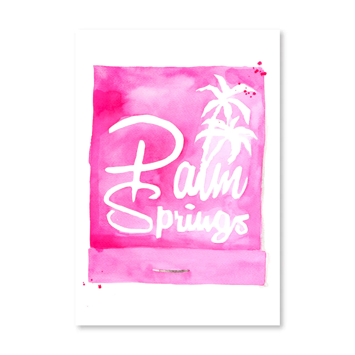 Palm Springs Matchbook Art Print | Furbish Studio