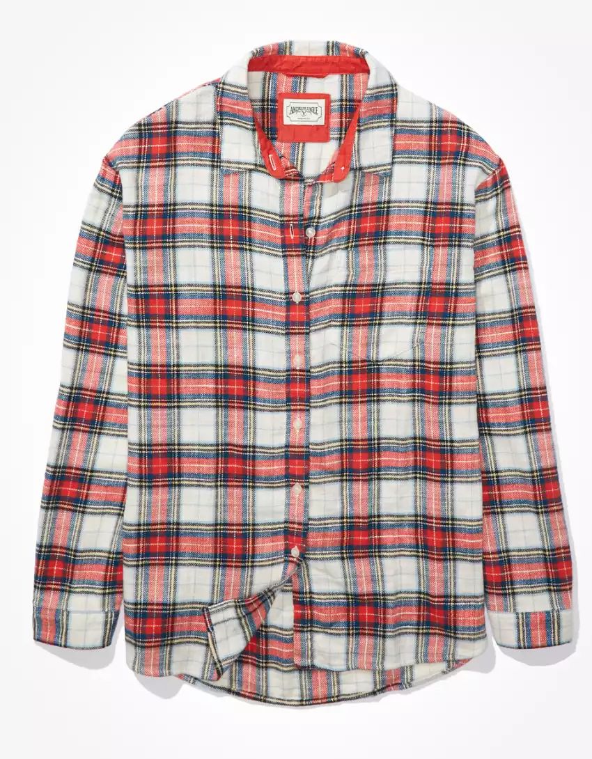 AE Oversized Flannel Shirt | American Eagle Outfitters (US & CA)