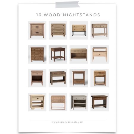 wood nightstands, wood bedside tables , wood tables, brown nightstands 

#LTKhome