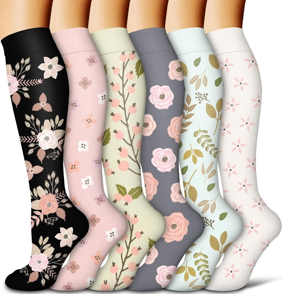 COOLOVER Copper Compression Socks for Women and Men(6 Pairs)-Best Support for Running, Athletic, ... | Amazon (US)