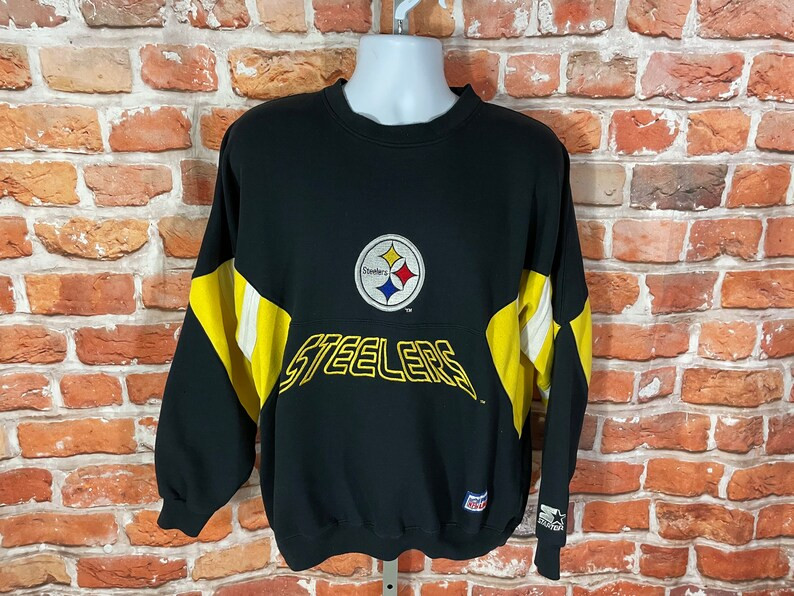 Vintage Distressed 90s Pittsburgh Steelers Starter Pro Line Sweatshirt Sz L Color Block - Etsy | Etsy (US)