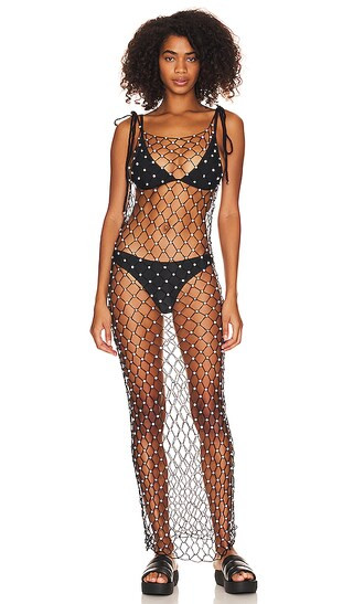 Siren Midi Slip Dress in Black | Revolve Clothing (Global)