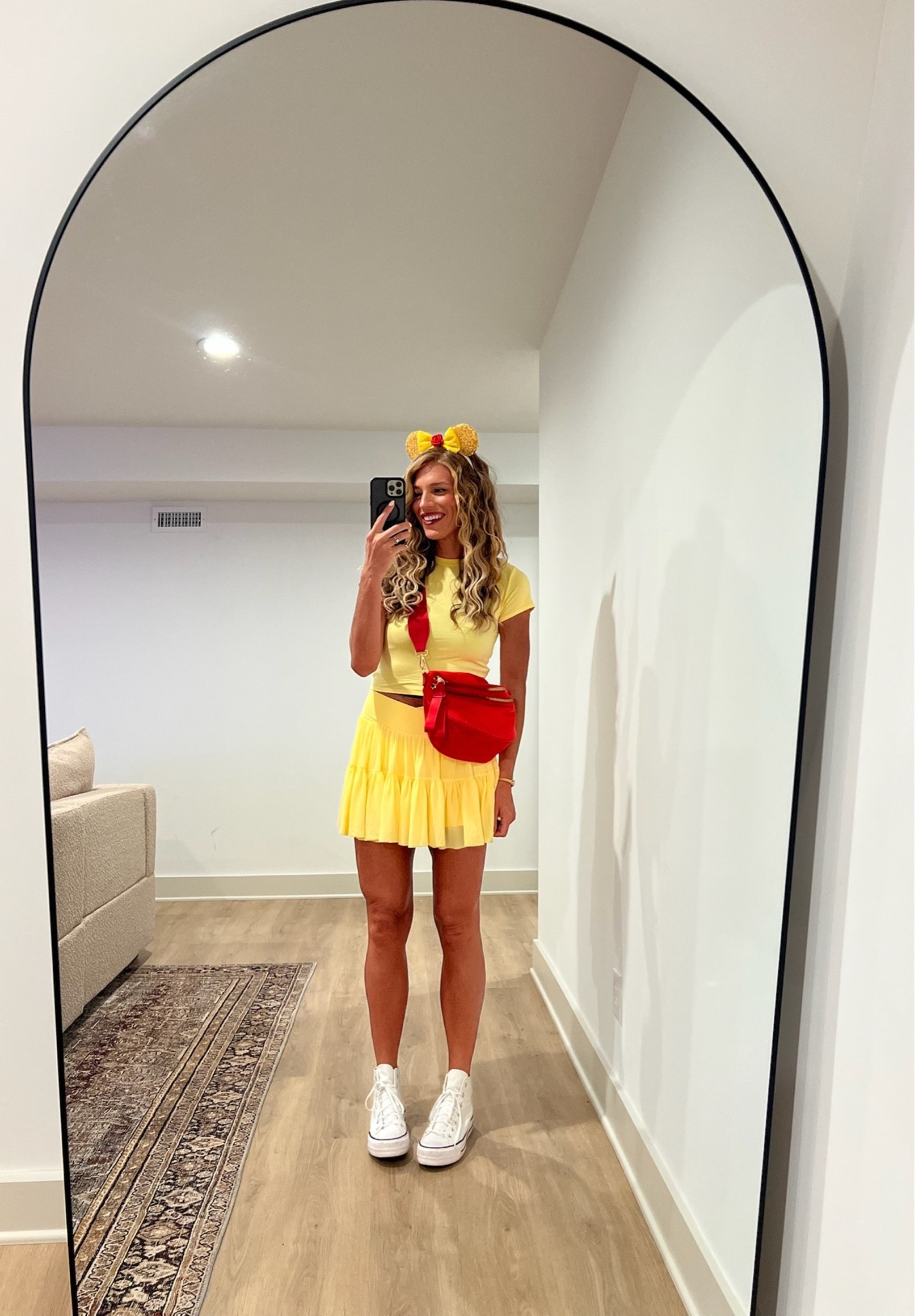 The cutest Magic Kingdom look! ✨ This yellow set is comfortable enough for a full park day but still feels fun and put together. Paired it with a pop of red and ears for Disney 💛❤️

Sizing: Wearing a medium in both pieces

#LTKootd #LTKmomlife #LTKdayinmylife