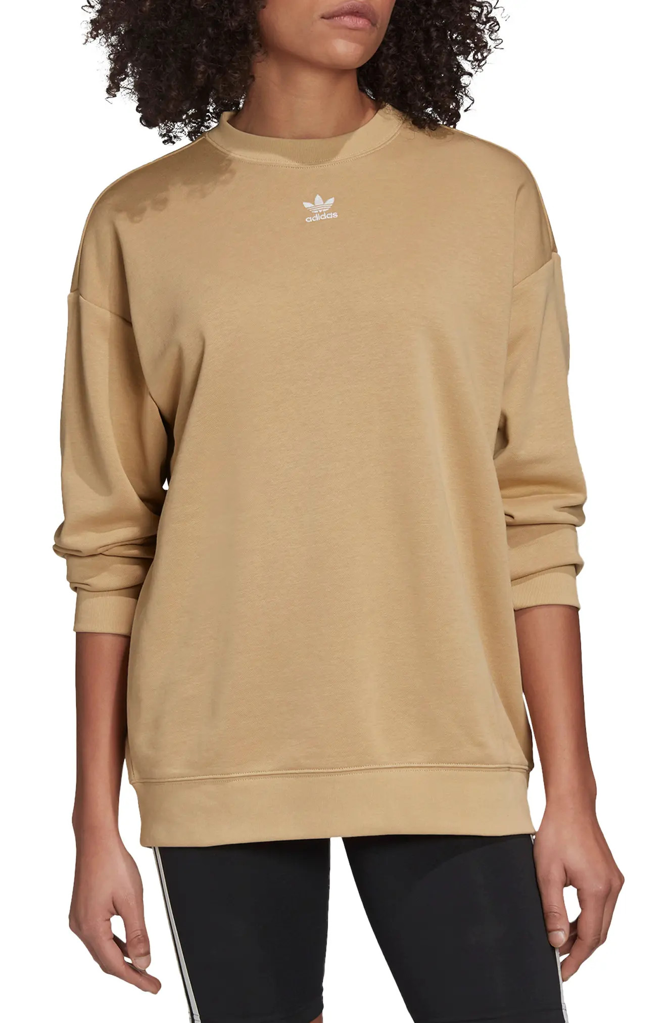 Women's Adidas Originals Trefoil Essentials Crewneck Sweatshirt | Nordstrom