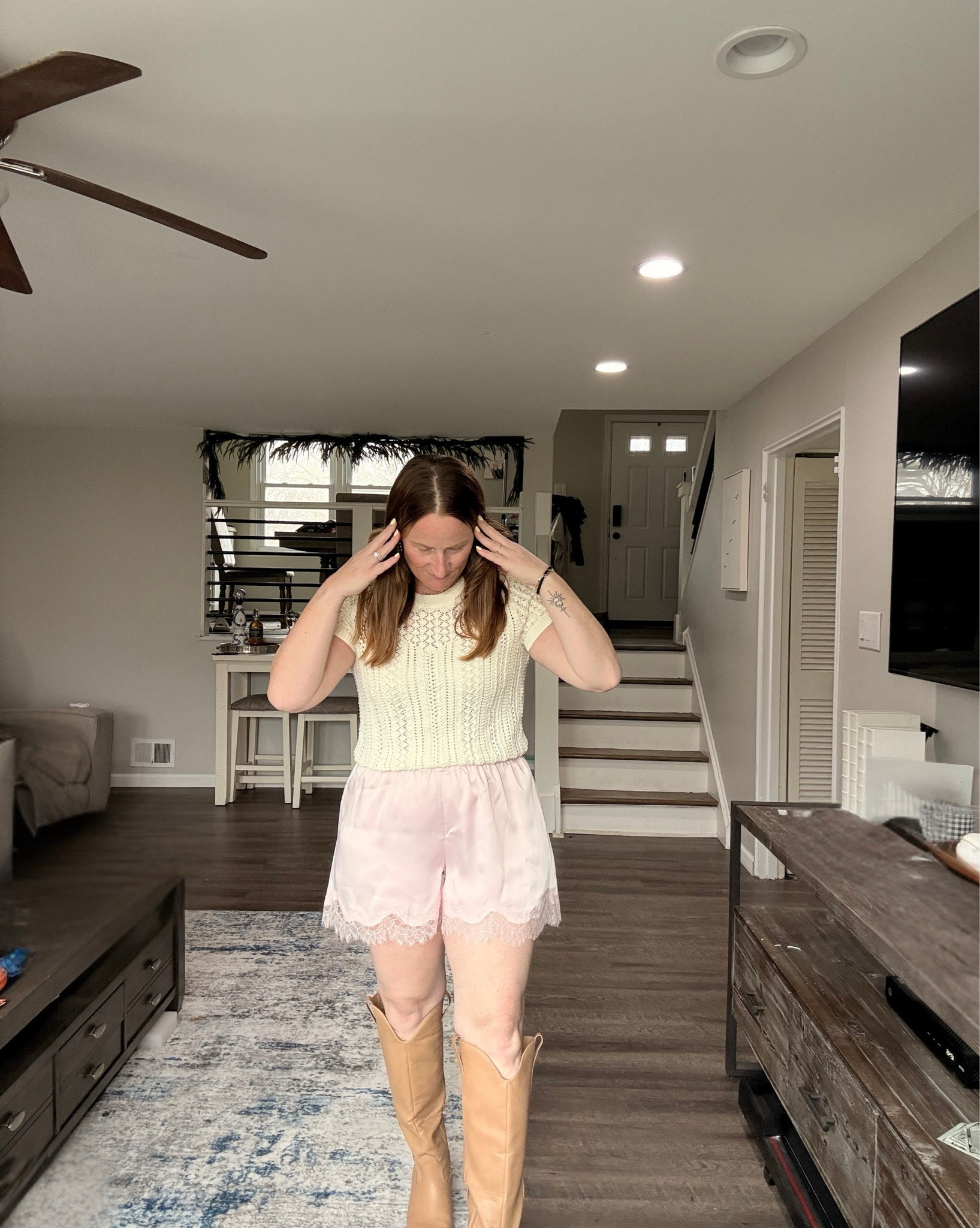 Style these satin lace trim shorts with me. 

Wearing a large in shorts & adore them! 

#LTKFestival #LTKootd #LTKgrwm