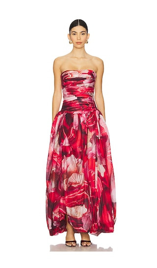Flora Gown in Prismatic Floral Red | Revolve Clothing (Global)