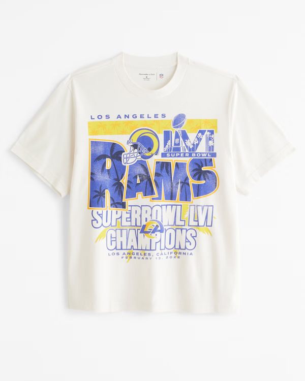 Men's Los Angeles Rams Vintage-Inspired Graphic Tee | Men's Tops | Abercrombie.com | Abercrombie & Fitch (US)