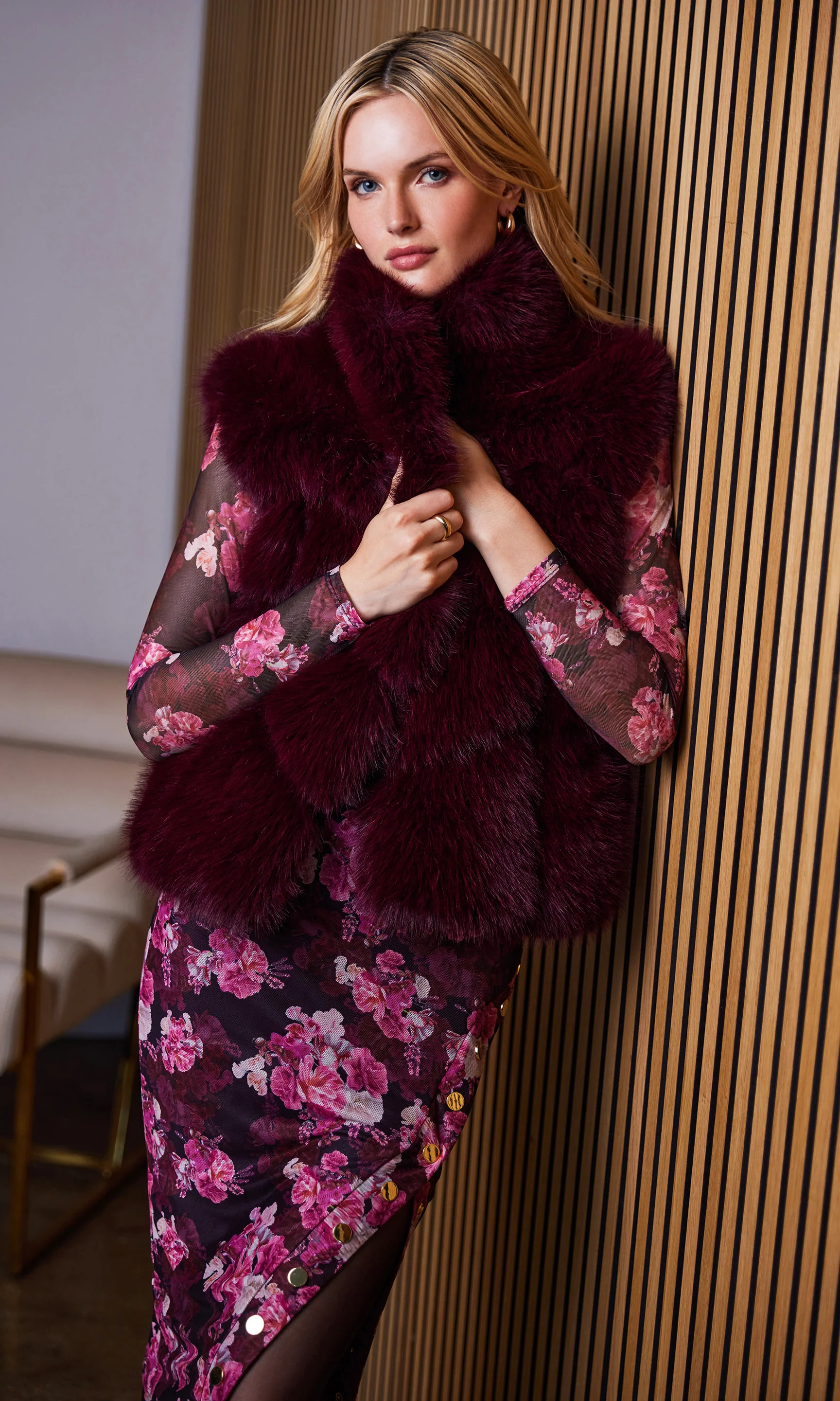 Rosario Faux Fur Vest | Generation Love
