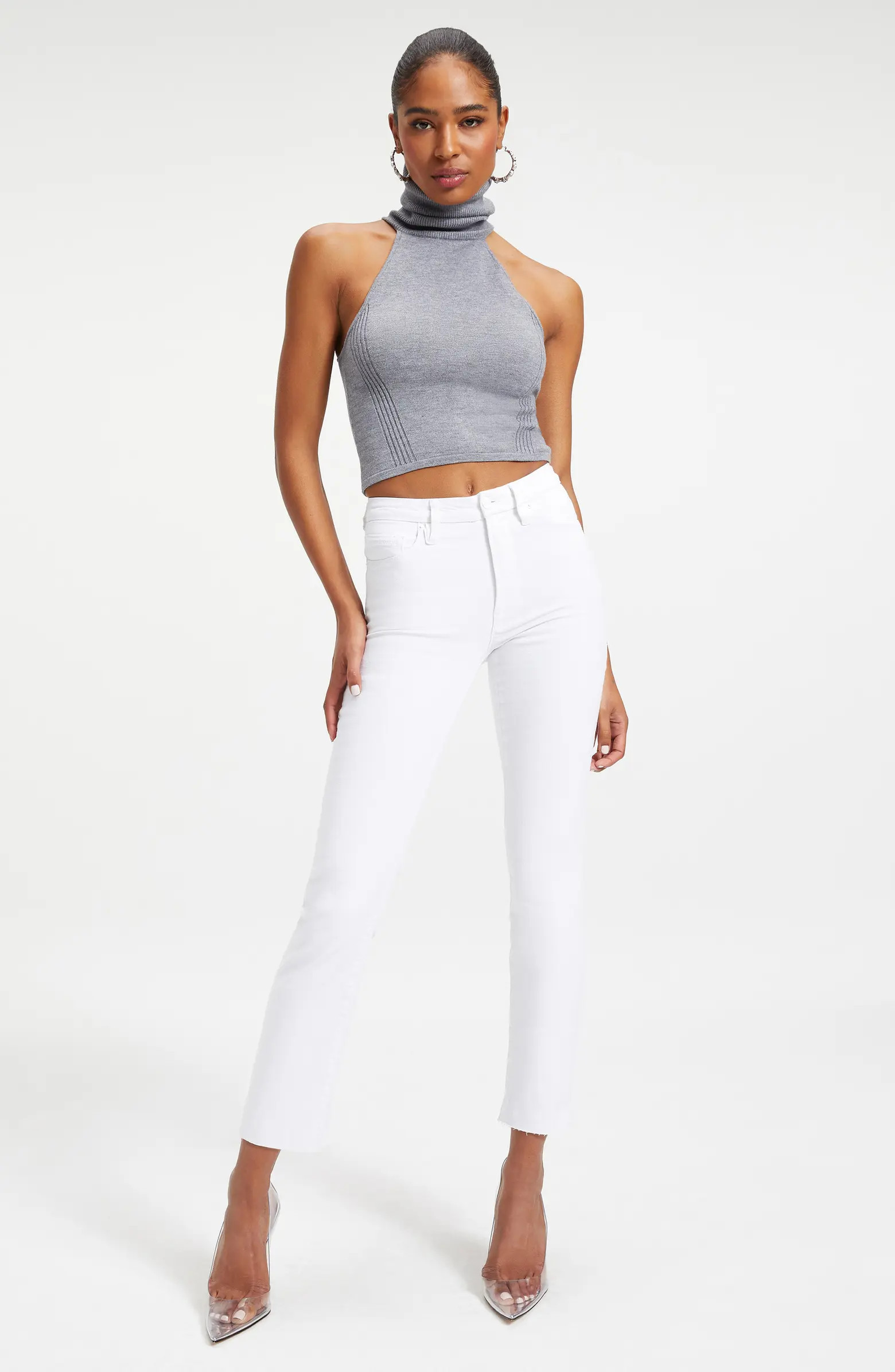 Good Straight Raw Hem Straight Leg Jeans | Nordstrom