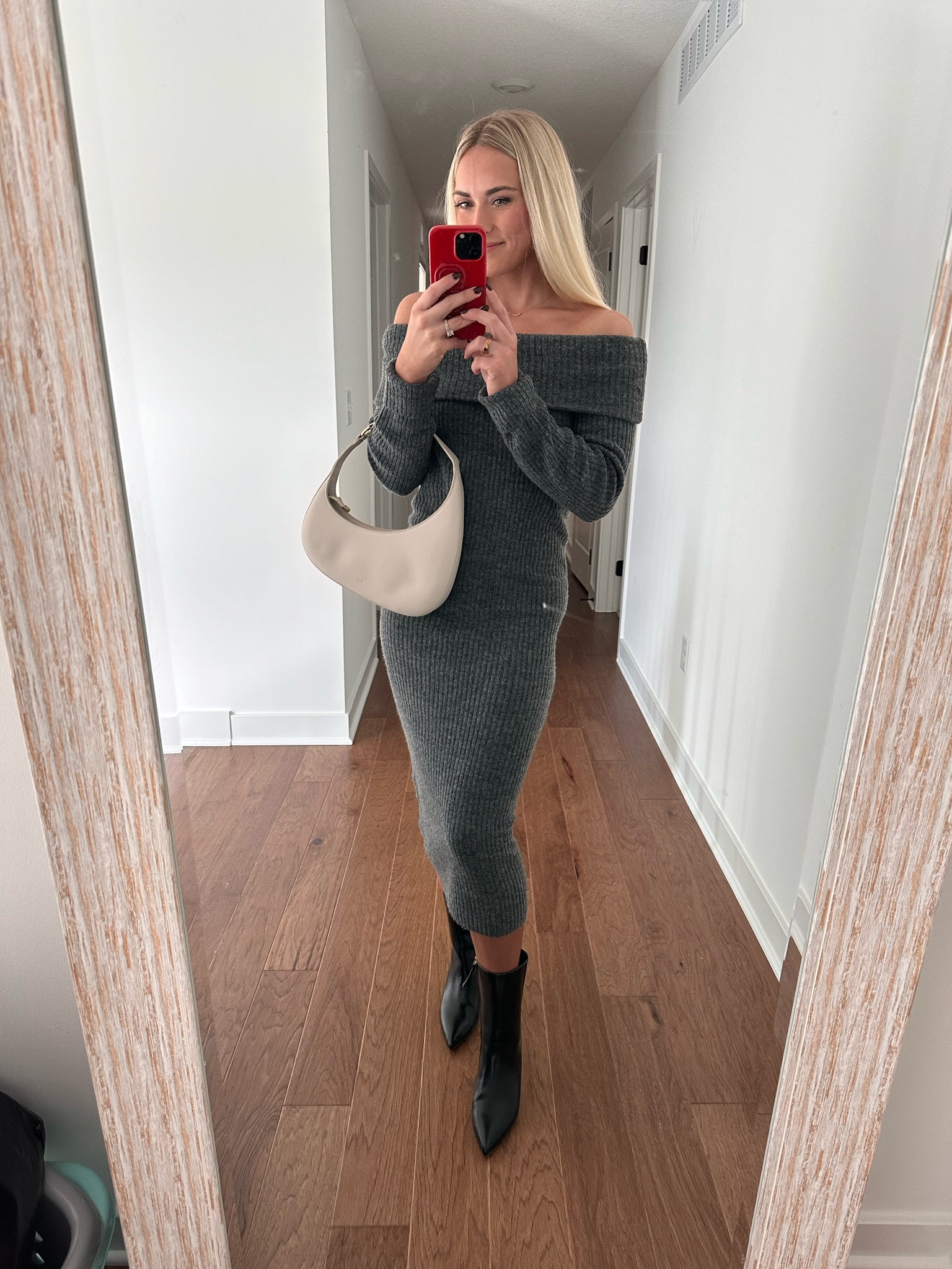 A fall / transition to winter outfit! 

Perfect for showers, Christmas cards, holiday parties and more 🤍

H&M - currently doing 20% off $75
JW PEI (purse) - currently doing 20% off when you buy 2 items - great staple purses! 

Shoes are old H&M, but I liked very similar options 🤍

#LTKHoliday #LTKWorkwear #LTKCyberWeek