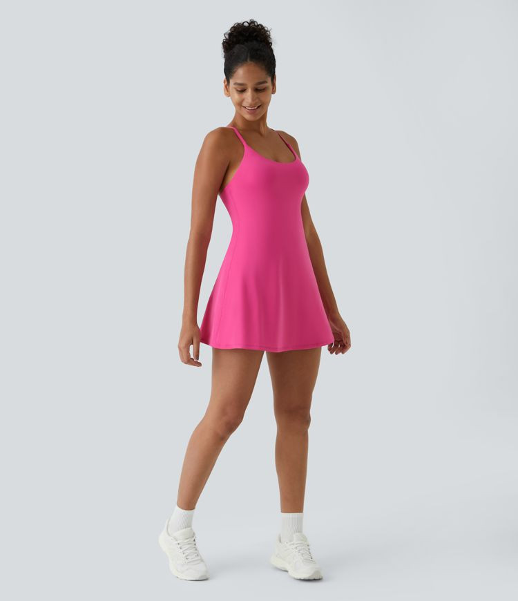 Women’s SoftlyZero™ Plush Backless Active Dress-Easy Peezy Edition - Halara | HALARA