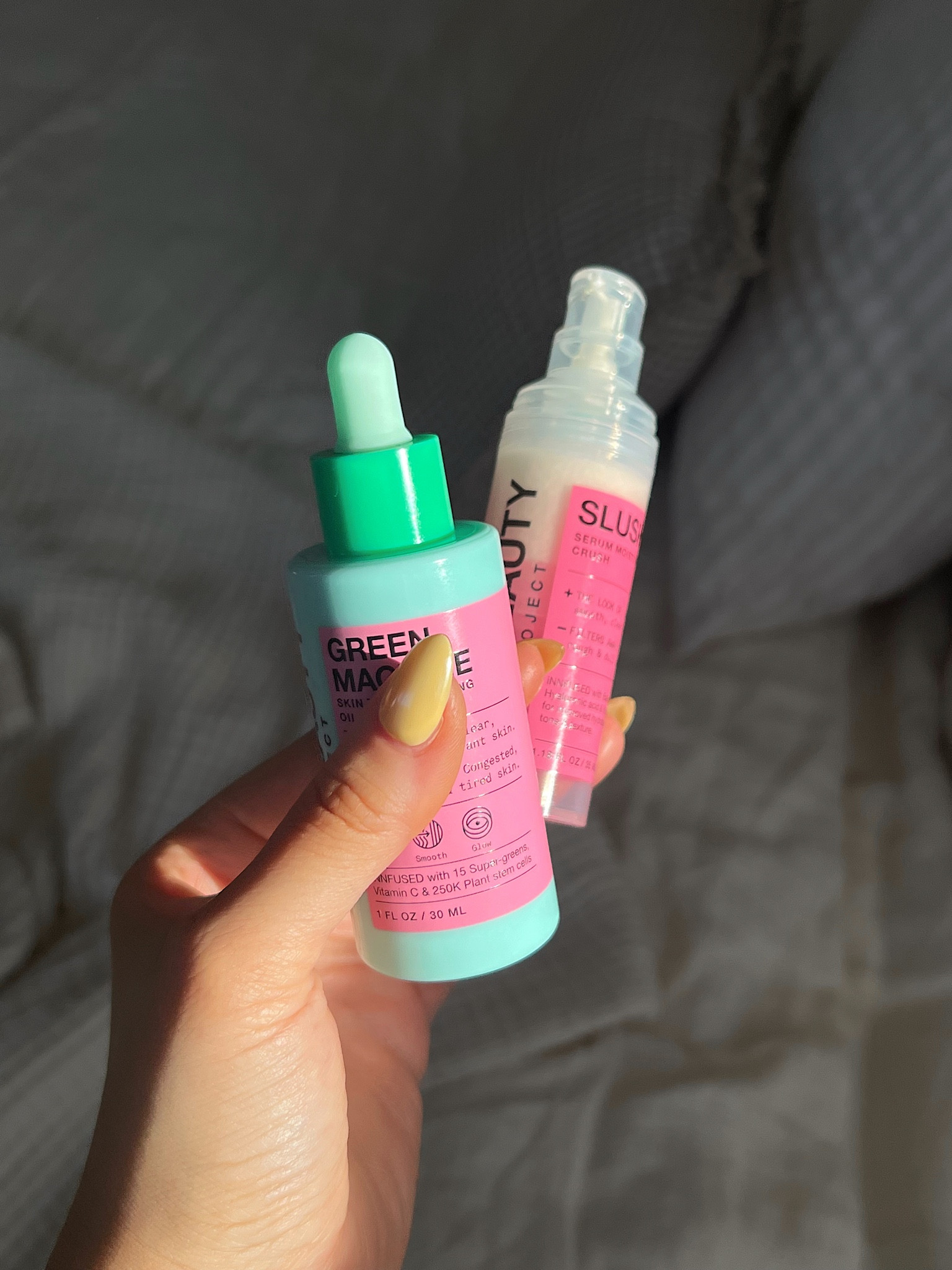 Some inn beauty faves! Start with green machine (Vit C + super greens) and top with slushy (hyaluronic acid + yuzu to brighten skin) both affordable & effective!! Linked to Sephora!

#LTKunder50 #LTKbeauty