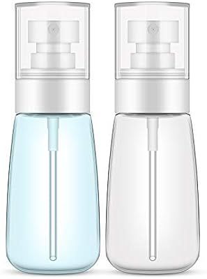 Spray Bottle Travel Size, Yamyone 2Pcs 60ml/2oz Fine Mist Hairspray Bottle for Essential Oils, Em... | Amazon (US)