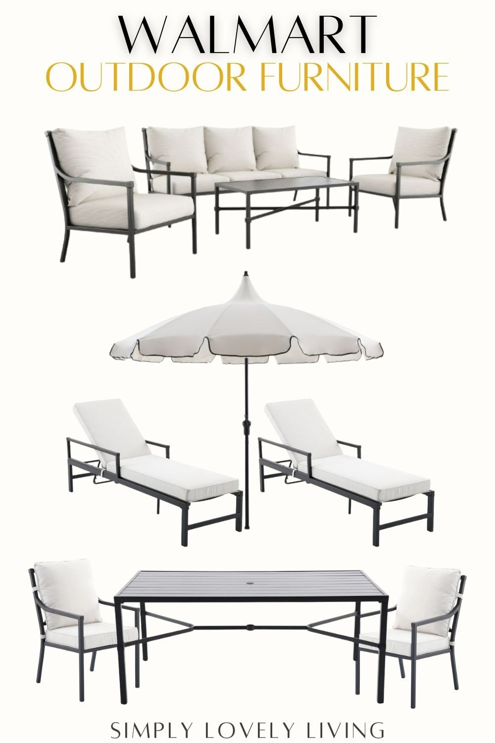 Walmart outdoor furniture. My Texas House furniture. Metal outdoor furniture. Elegant outdoor furniture on a Budget. #LTKfind 

#LTKHome #LTKSeasonal