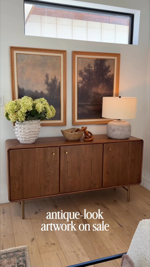 This console view is one of my favorite styling moments in our home.