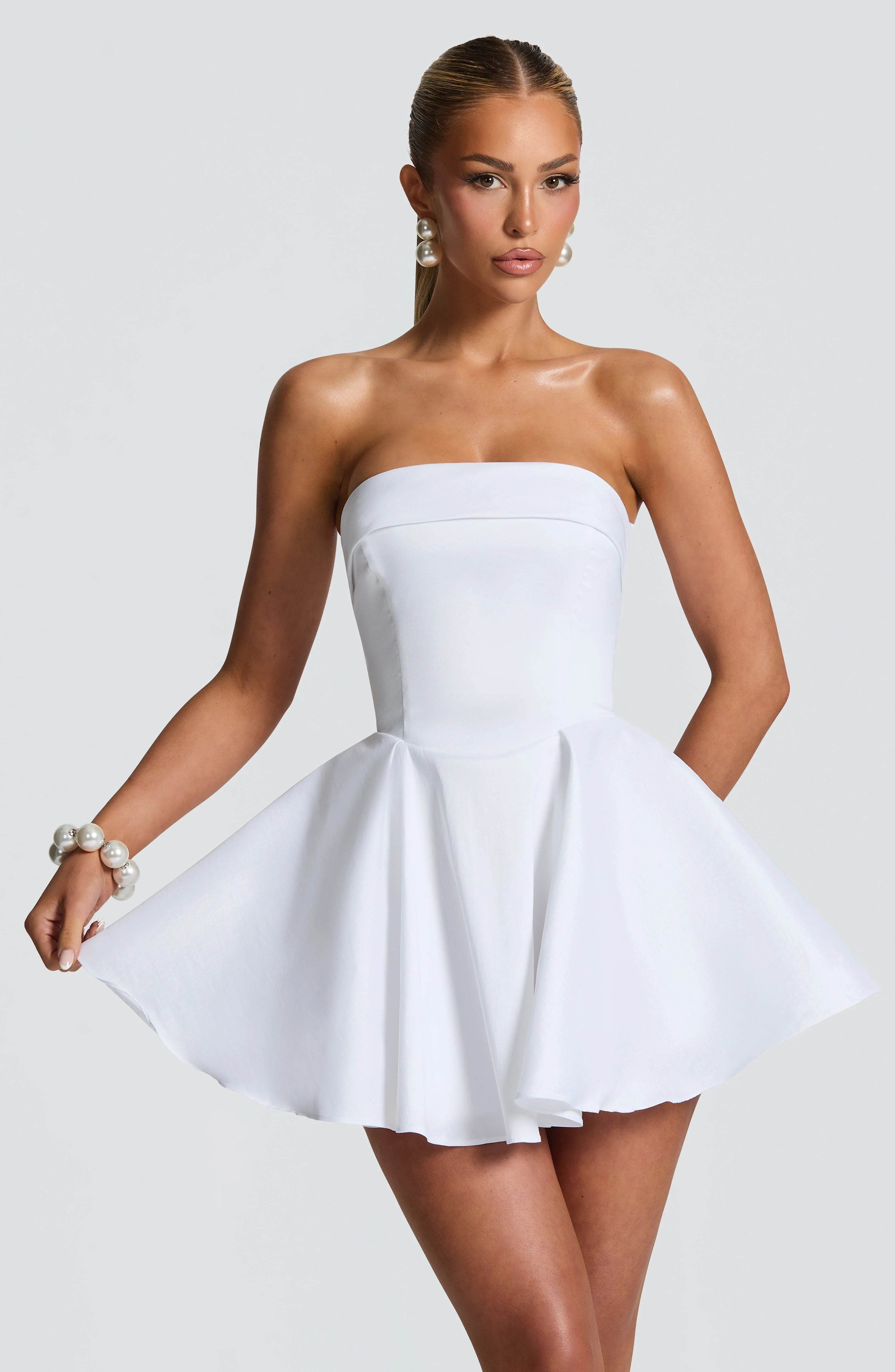 Dionne Mini Dress - Ivory | Babyboo (global)