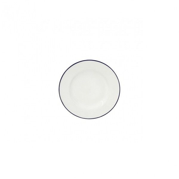 Beja Ceramic Stoneware Bread Plate, Set of 6 - White & Blue | Scout & Nimble