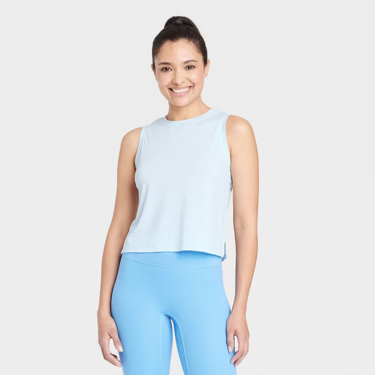 Women's Cropped Active Tank Top - All in Motion™ | Target