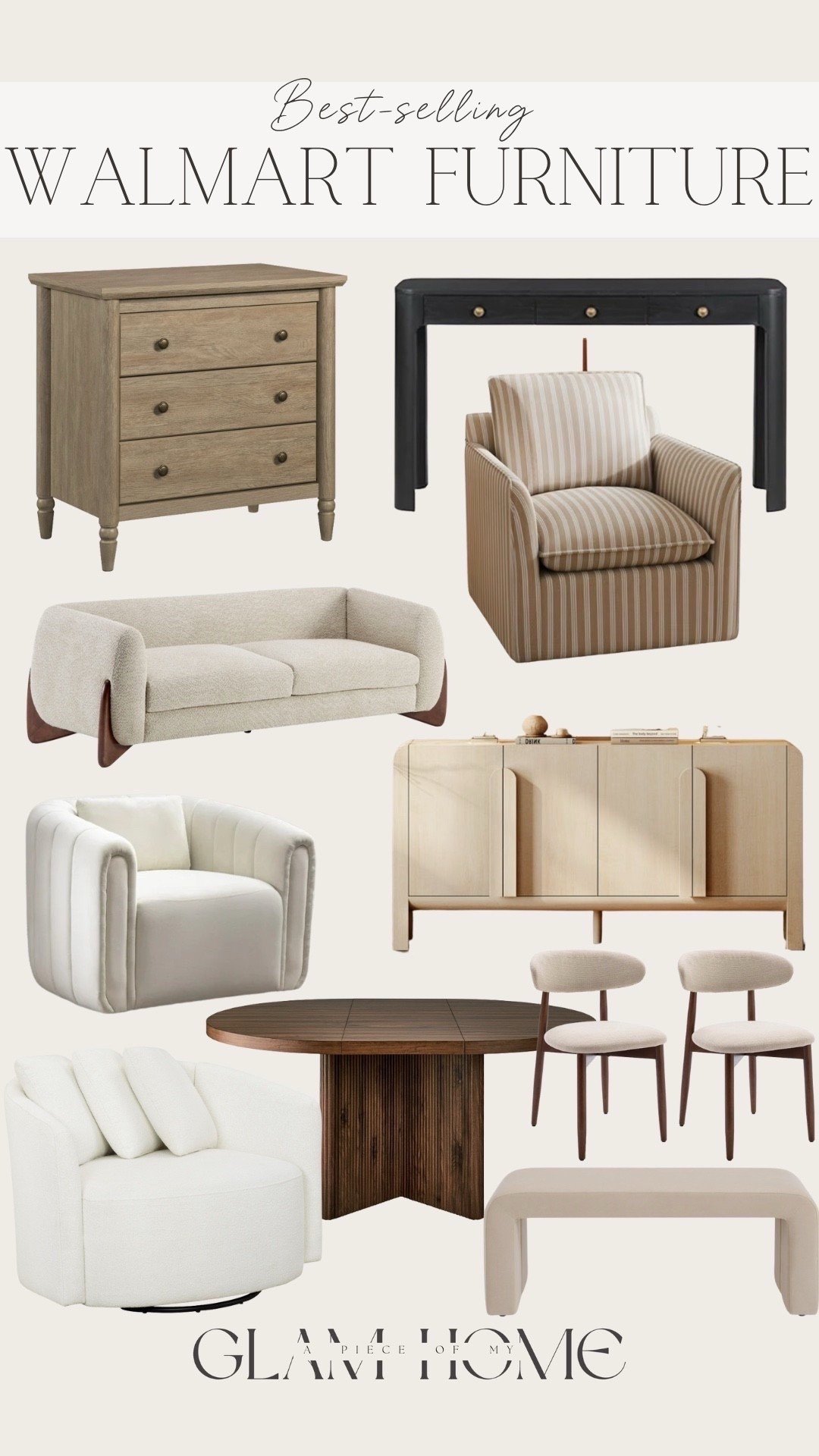 Best-selling Walmart furniture! 


Entryway furniture, console table, accent chair, dining table, couch, nightstand, dining chairs, affordable home, looks for less #LTKHoliday 



#liketkit #LTKU #LTKHome
@shop.ltk
https://liketk.it/5Fm6k