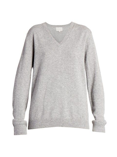 New Serafini V-Neck Cashmere Sweater | Saks Fifth Avenue