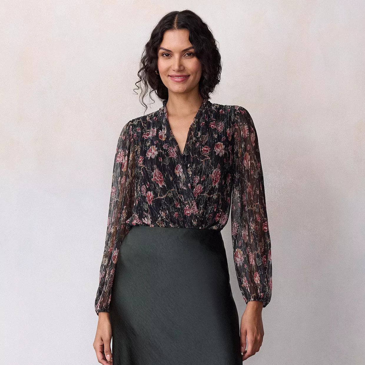 Women's LC Lauren Conrad Wrap Front Bodysuit | Kohl's