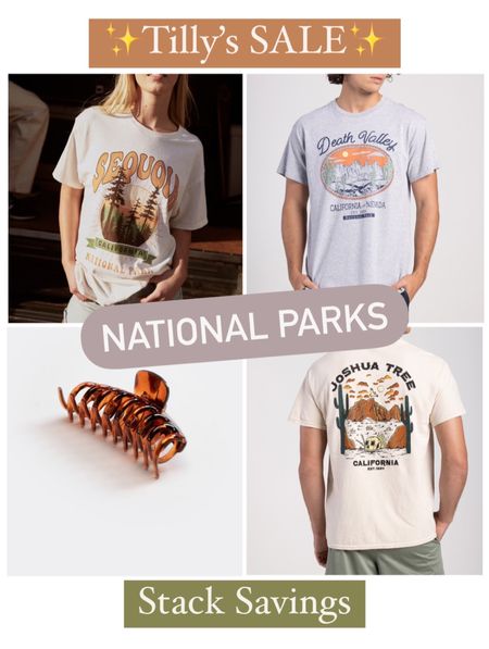 Going on a trip with friends to visit some national Parks in CA in November!! Most of the parks we’re visiting: sequoia national park, Death Valley National park and Joshua tree National park. Stacked some online deals at Tilly’s and got sale items, 2 for $34 t-shirts, $59+ order FREE shipping for rewards members and  $10 Tilly’s cash for spending $60 clap. 🤗 

National parks shirt

#LTKSeasonal #LTKtravel #LTKSale