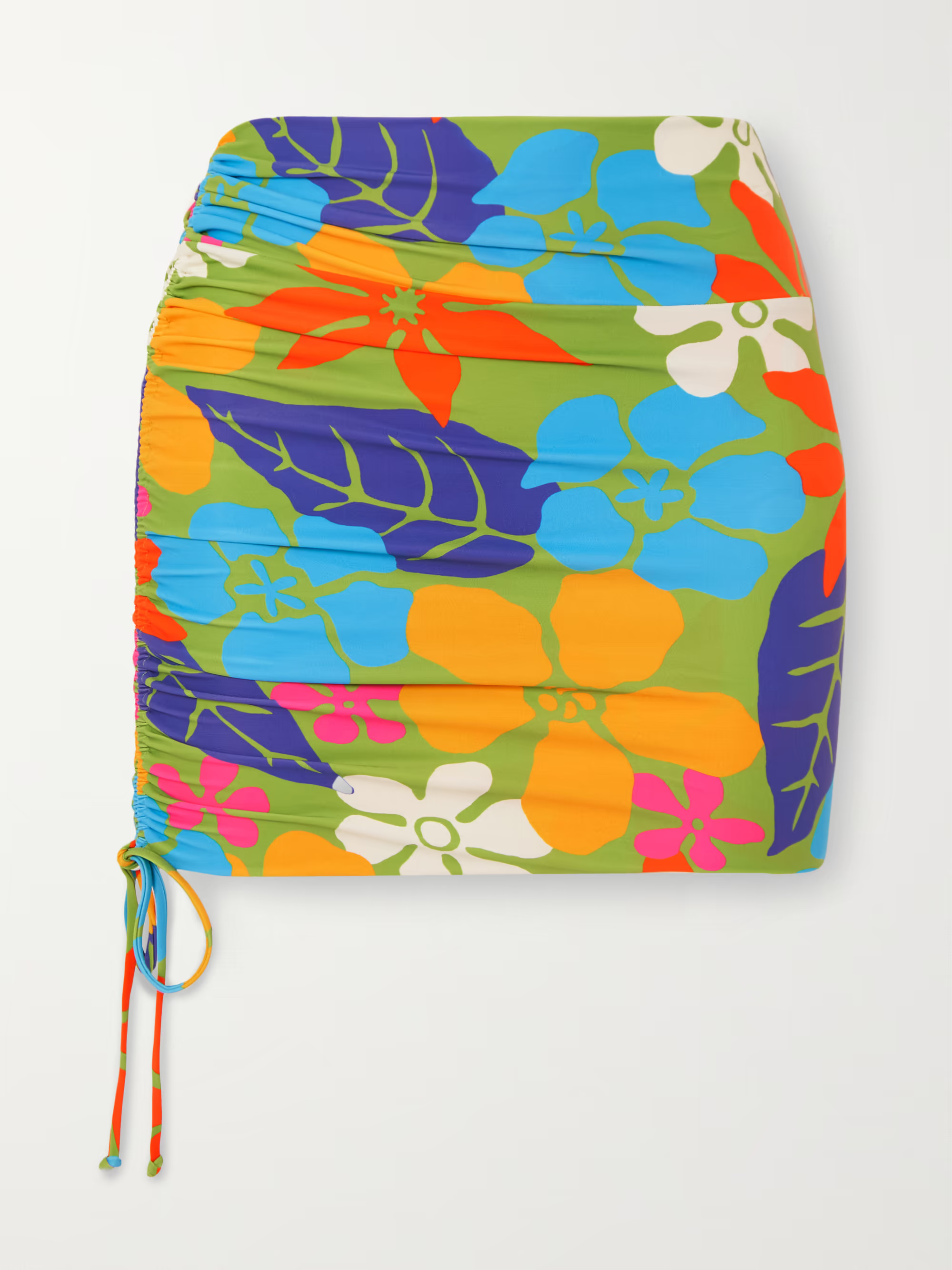 + NET SUSTAIN Noa floral-print stretch-ECONYL mini skirt | NET-A-PORTER (US)