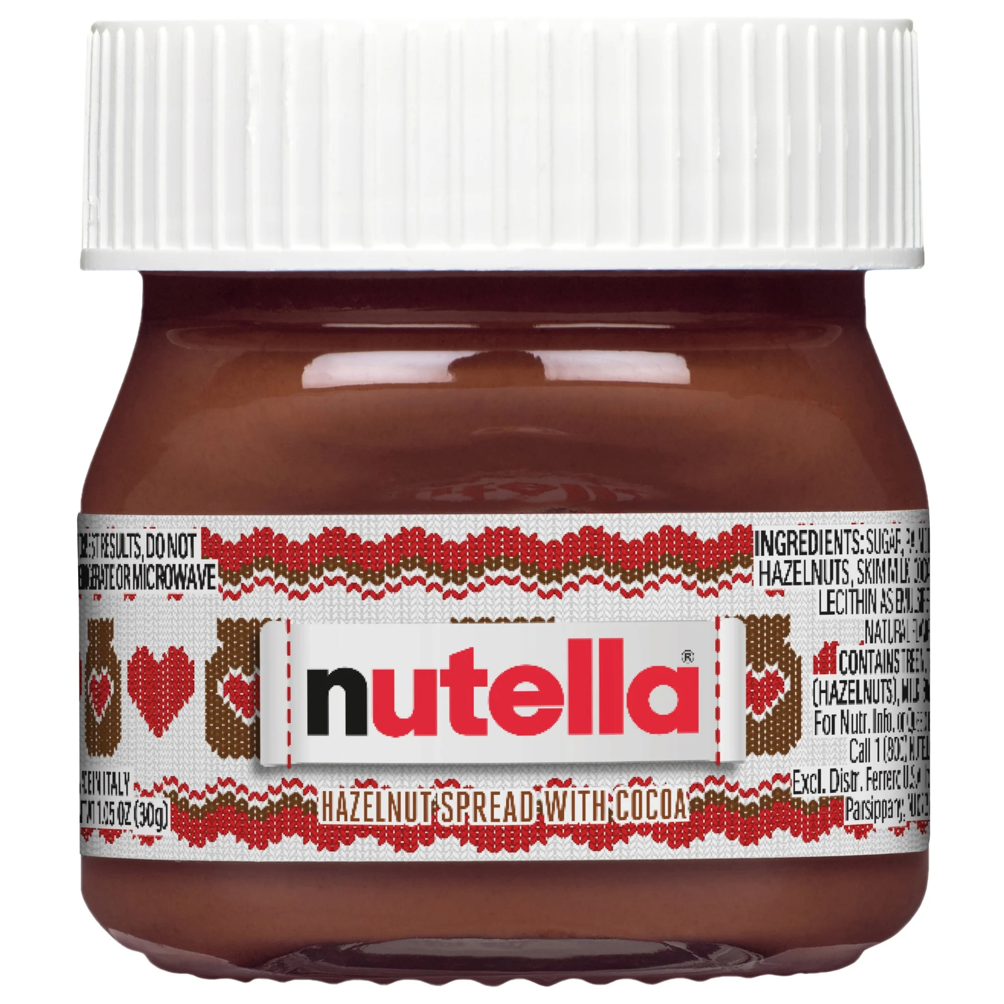 Nutella Hazelnut Spread with Cocoa, 1 oz Mini Glass Holiday Jar | Walmart (US)