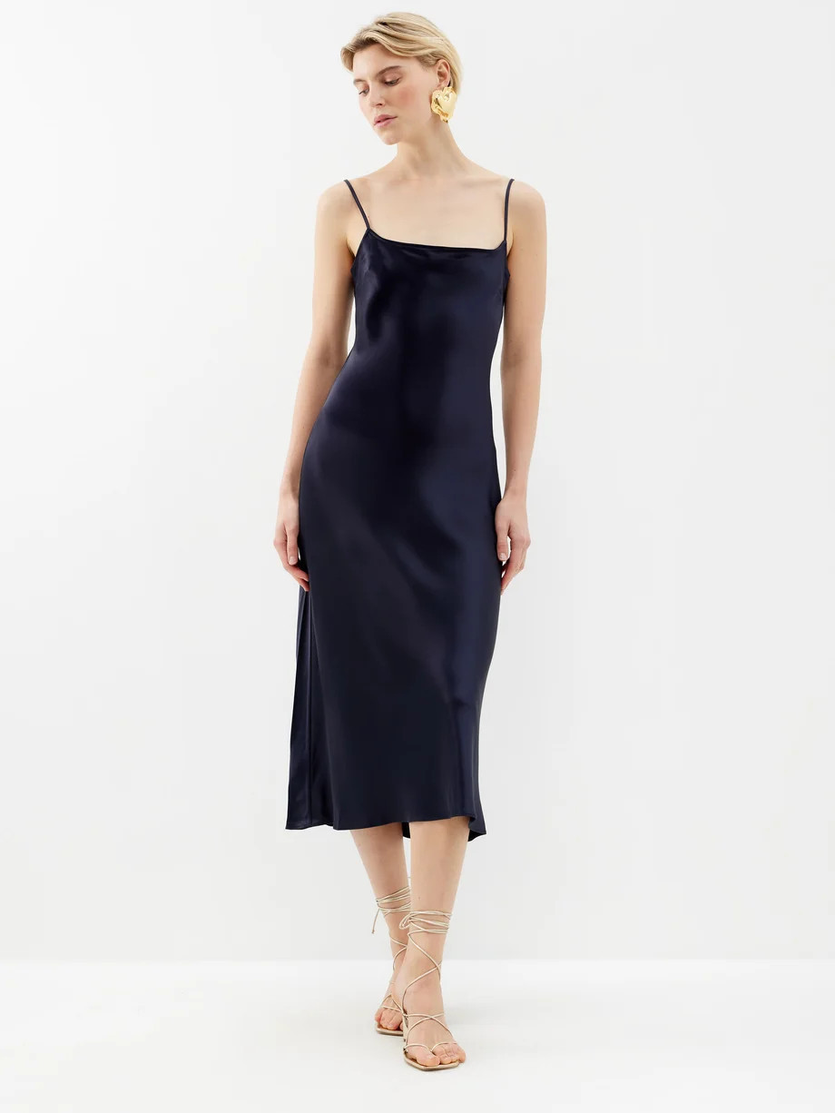 Meander satin midi dress | Matches (US)