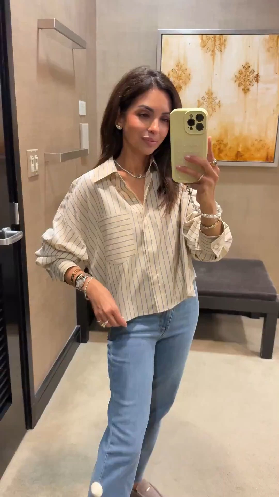 I thought this Rag & Bone button up shirt was so cute and unique! It’s still in stock and on sale at Nordstrom. I’m wearing an XS in the shirt and a 24 in the jeans.

#LTKSeasonal #LTKSaleAlert