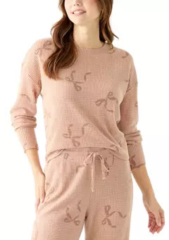 OLIVE + OAK Textured Cozy Knit Crew T-Shirt | Belk