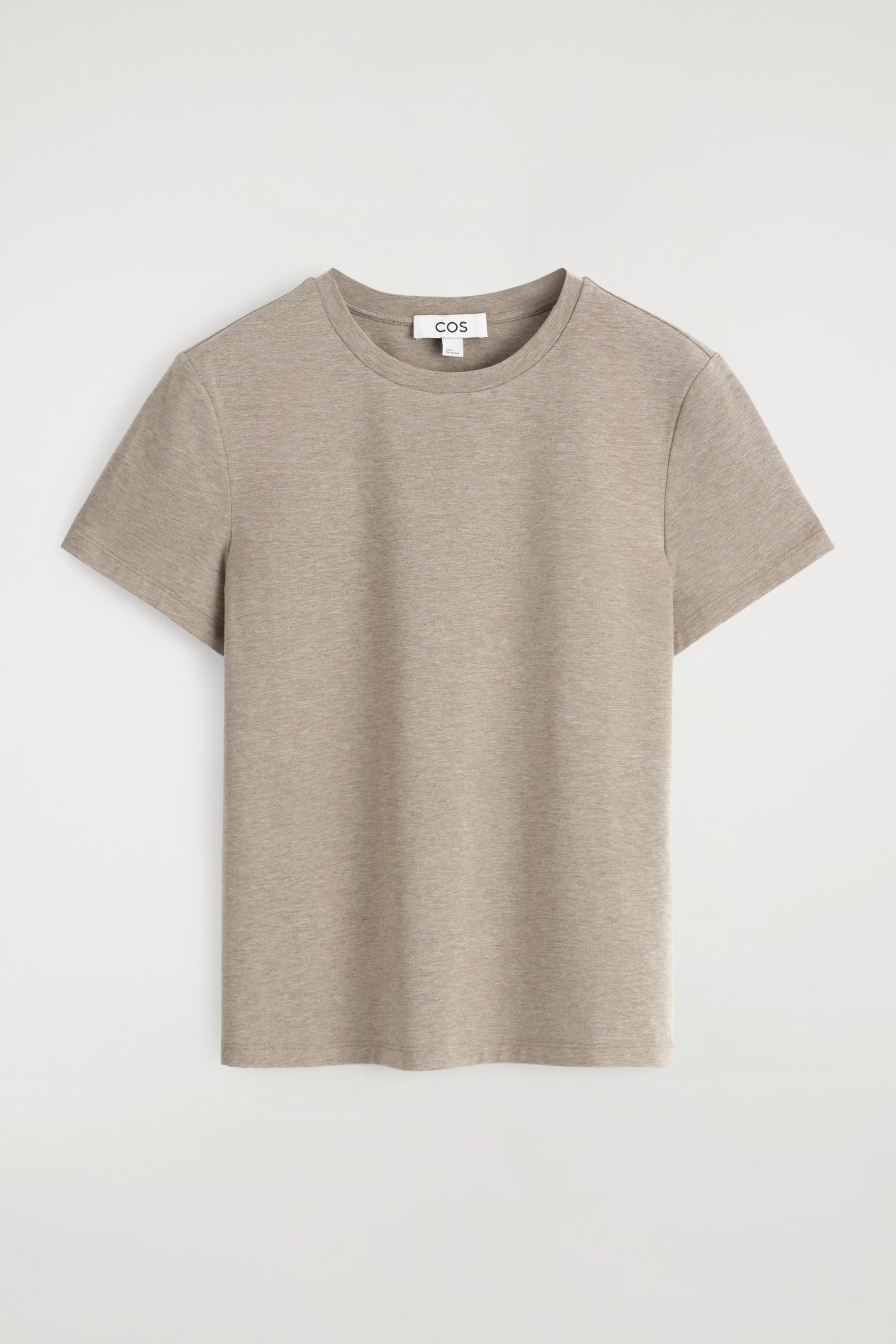 SHRUNKEN T-SHIRT - OAT MÉLANGE | COS | COS UK