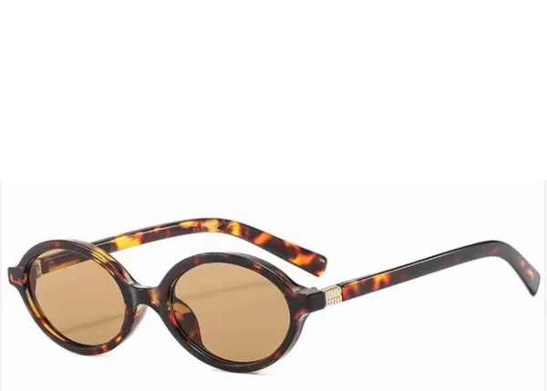 Valencia Oval Brown Tint Sunglasses | Jewel Boutique