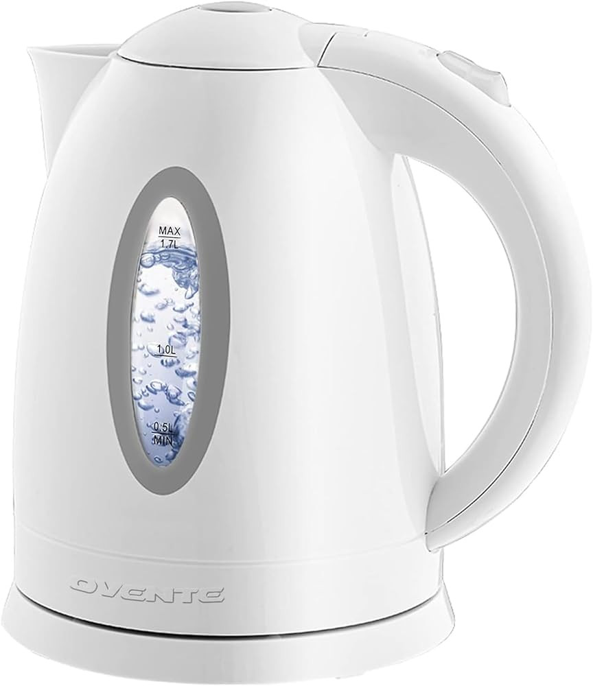 OVENTE Electric Kettle, 1.7L Fast Boiling Water Heater for Coffee or Tea, BPA Free with Water Lev... | Amazon (US)