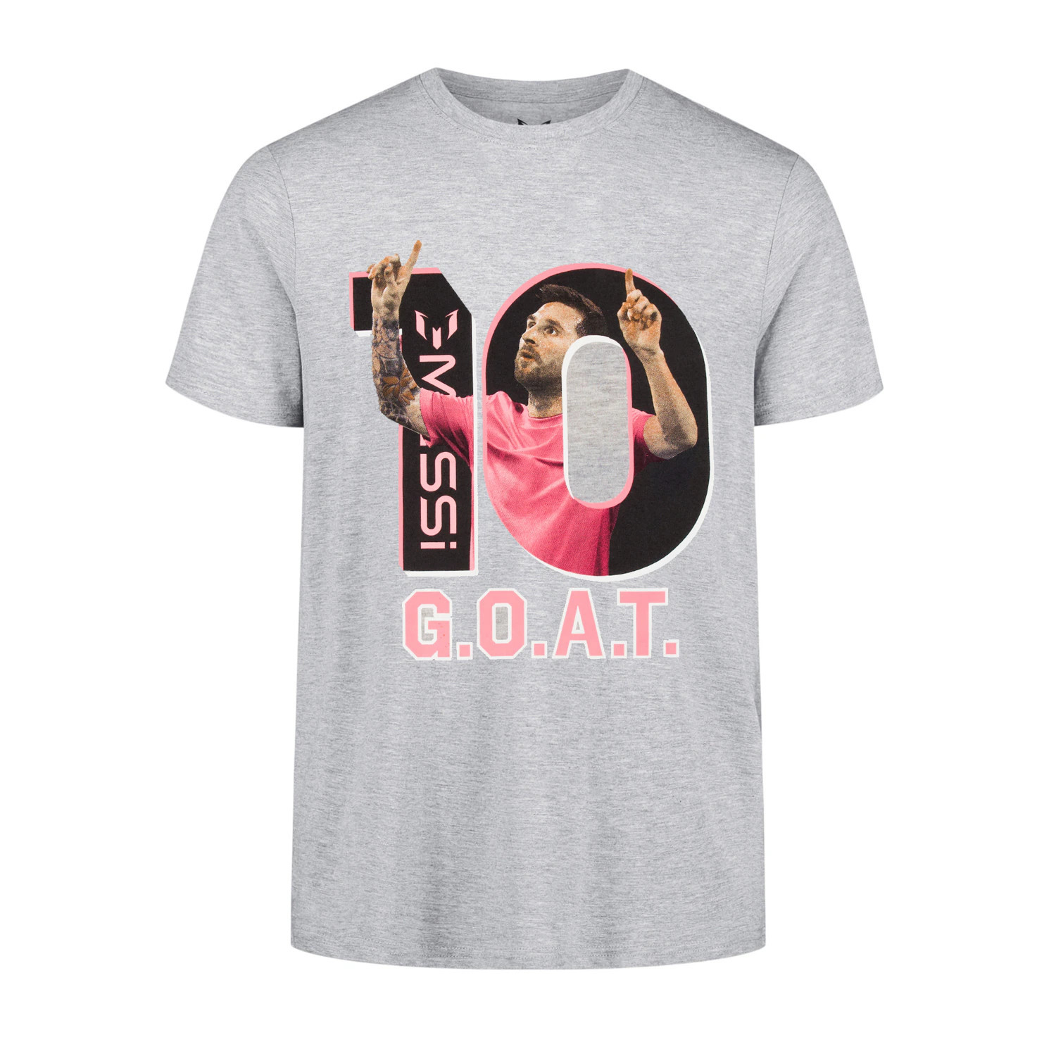 MESSI COLLECTION Boys' Gray Light weight Knit Short sleeve Graphic T-shirt ( S ) | 32M5773FTELS-030S | Lowe's