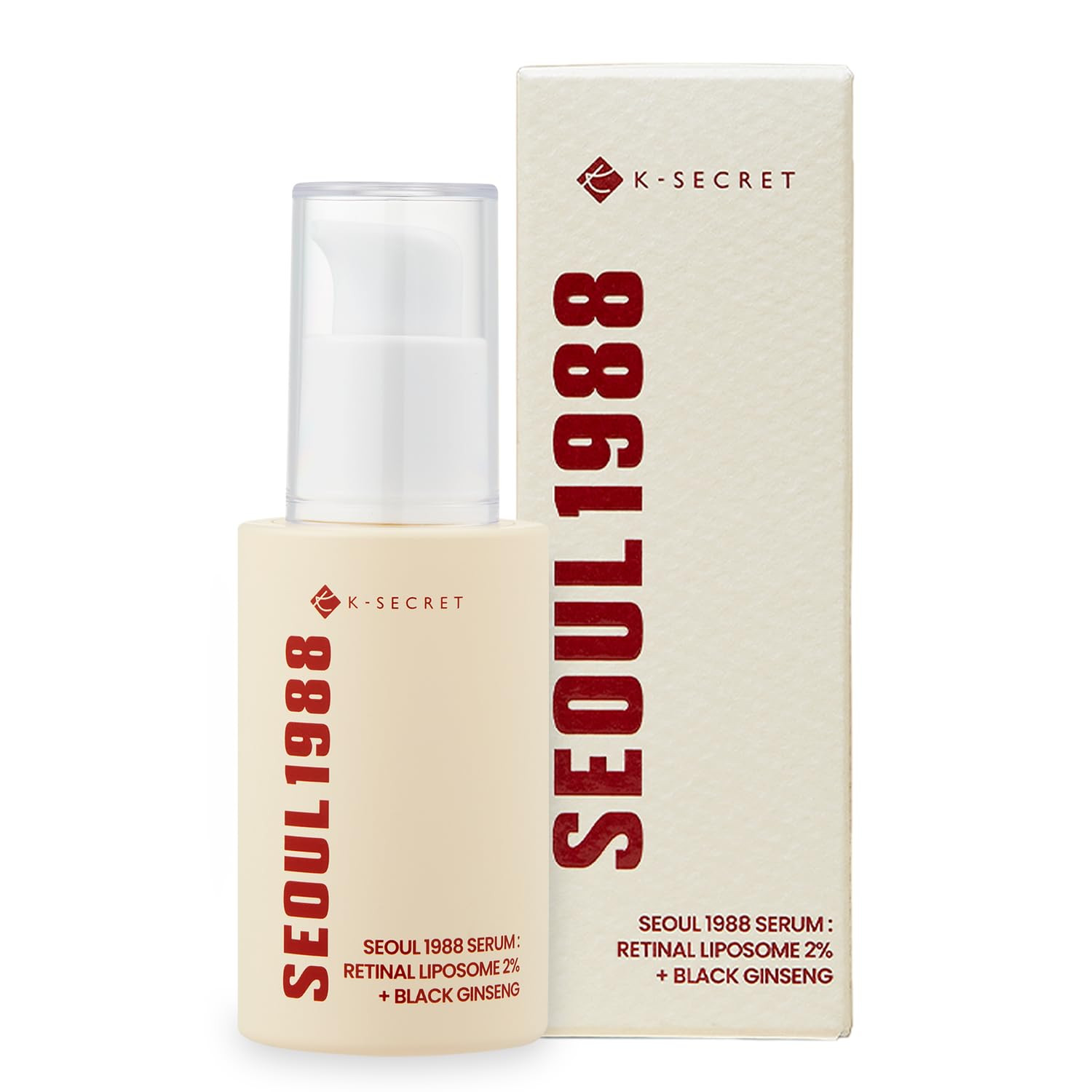 K-SECRET SEOUL 1988 Retinal Serum: Retinol Serum for Face Anti Aging Wrinkle Care - 2% Retinal Liposome Black Ginseng Niacinamide Bakuchiol Vitamin C & 3 Peptides - Korean Skincare Fragrance Free 30mL | Amazon (US)