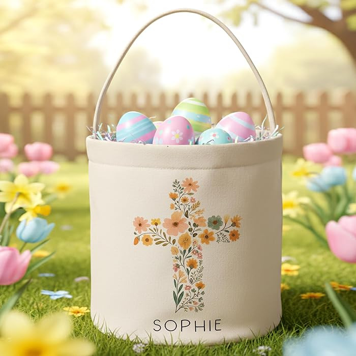 Love Signal Personalized Easter Basket With Name, Bucket Baskets for Kids, Custom Easter Basket f... | Amazon (US)
