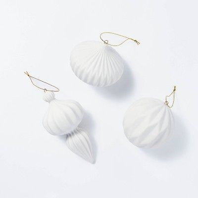 Set of 3 of Porcelain Ornaments - Threshold&#8482; designed with Studio McGee | Target