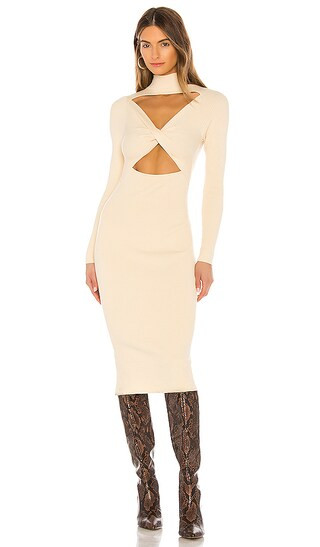 Eron Knit Dress in Ivory | Revolve Clothing (Global)