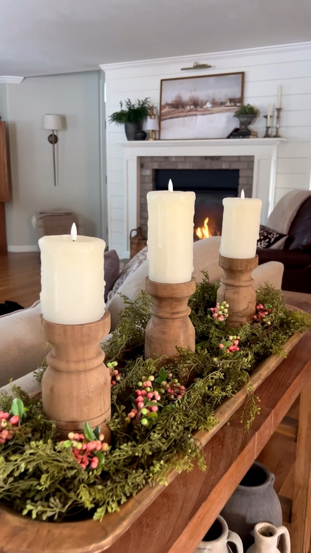 This Valentine’s dough bowl centerpiece went VIRAL for a reason — now sitting at 3.2M views! ✨ It’s simple, pretty, and totally replicable.
Start with a long dough bowl tray, layer in a soft vine garland, and add three vintage candle holders (I’ve linked similar options since these are one-of-a-kind!). Sprinkle in pink hearts, brown rustic hearts, and finish with flameless candles for warmth and glow.

#LTKSeasonal #LTKstorytime #LTKHome