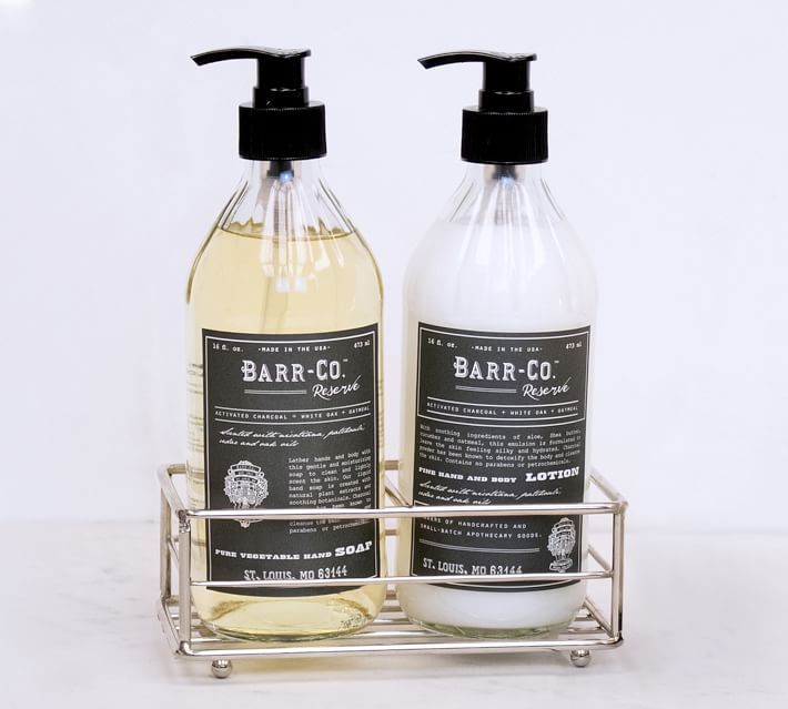 Barr-Co. Reserve Soap & Lotion Caddy Set | Pottery Barn (US)