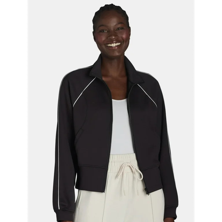 Avia Women's Knit Track Jacket, Sizes XS-XXXL | Walmart (US)