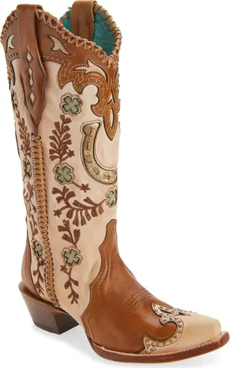 Horseshoe Overlay Western Boot (Women) | Nordstrom