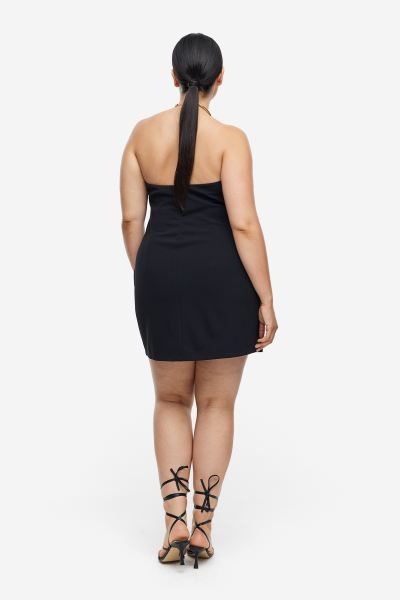 Tube Dress with Pleats - Black - Ladies | H&M US | H&M (US + CA)