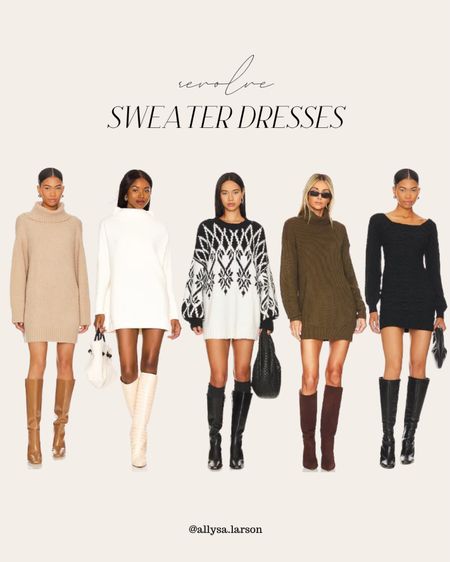 Revolve, winter outfit, neutral outfit, sweater dress, outfit inspo, fall outfit 

#LTKfindsunder100 #LTKstyletip #LTKSeasonal