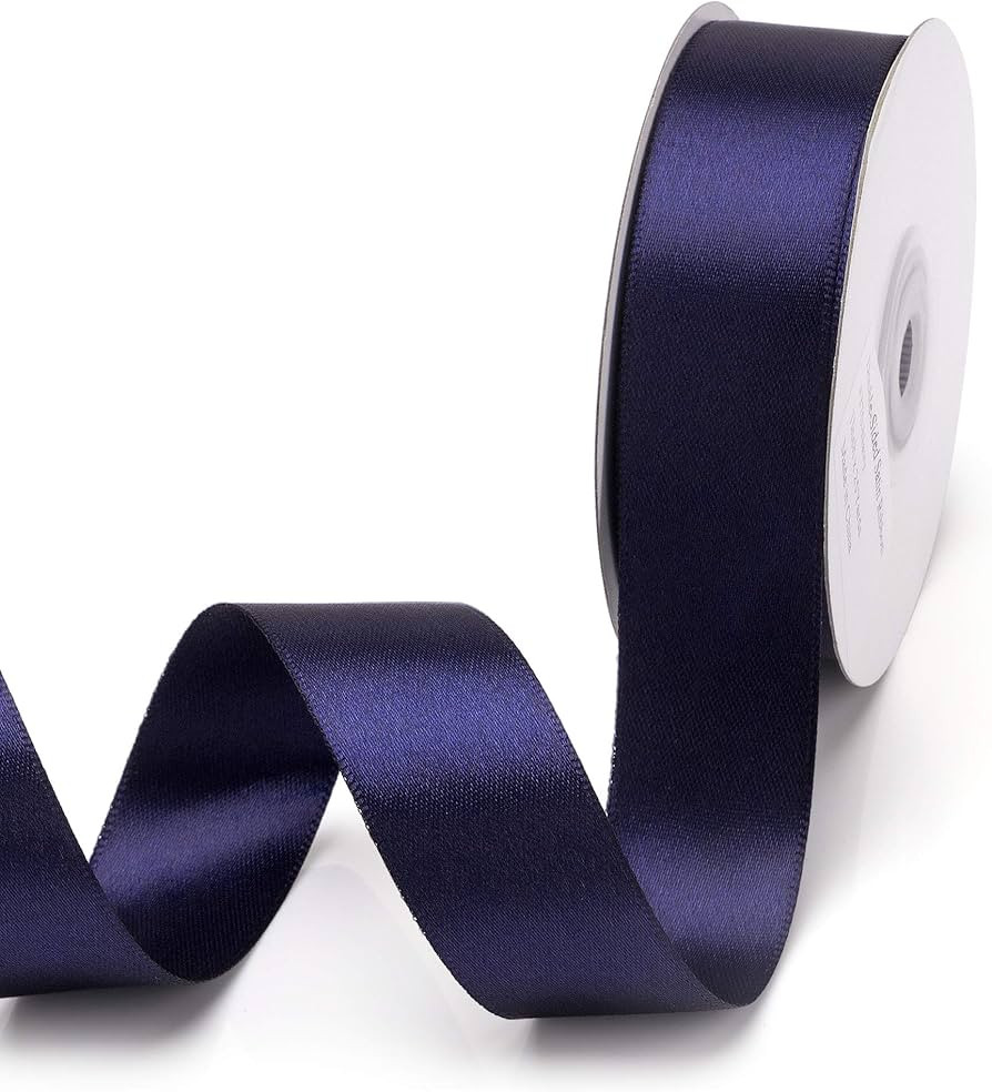 IHKFILAN Double Face Satin Ribbon 1Inchx25Yards Double Sided Solid Polyester Ribbon for Gift Wrap... | Amazon (US)